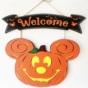 Precio directo <span class=keywords><strong>de</strong></span> fábrica Cabeza <span class=keywords><strong>de</strong></span> ratón <span class=keywords><strong>de</strong></span> Halloween <span class=keywords><strong>de</strong></span> madera Calabaza y <span class=keywords><strong>Mickey</strong></span> Fantasma Puerta Signo Decoraciones Fiesta Decoraciones <span class=keywords><strong>de</strong></span> Halloween - Product Image 4