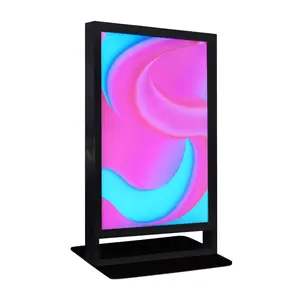 Italian Supplier Stylish Multimedia Storefront Totem Mod. Window 75" Supplied With A Self-Supporting Base
