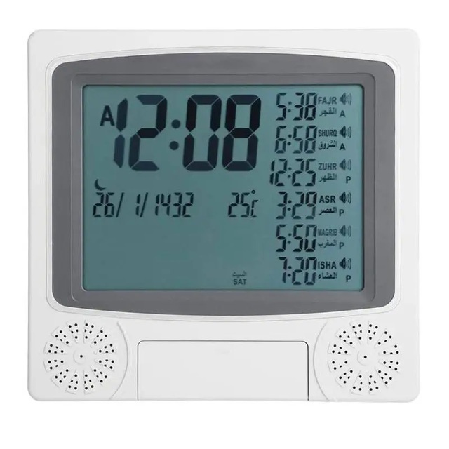 Hot Selling Plastic Wall Clock Islamic Azan Wall Clock for Prayer