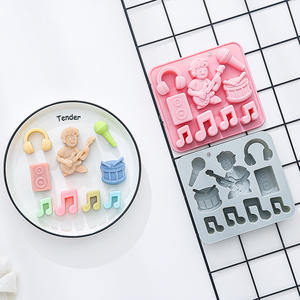 Musical instruments Nonstick Silicone Cake Molds Food-Grade Reusable Cute Silicone Magnetic <b>Chocolate</b>, Candy & Ice DIY Mold - Product Image 3