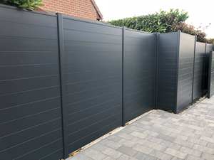 Populaire Privacy Aluminium Horizontale Slat Hekwerk Scherm Metalen Tuin Lamellat Hek Paneel - Product Image 2