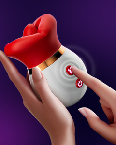 Clitoris Tong Likken & Zuigen Vibrator Modieuze Paar Seksspeeltjes Vrouw Sexy Speelgoed Vrouwelijk Volwassen Speelgoed, Mooie Rozenvibrator - Product Image 3