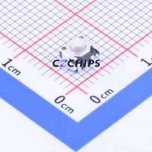 YTSA020C0342502B Tactile Switch SMD Switch Single Pole Single Throw Round Button 2.5N Horizontal Mount - Product Image 1