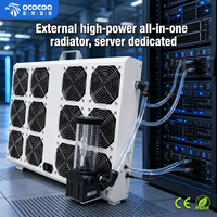 Kit de refroidissement liquide externe OCOCOO BC23, 9 ventilateurs, pompe intégrée, radiateur, système de refroidissement liquide AIO pour serveur AI, poste de travail