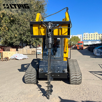Chargeuse sur chenilles LTMG 700kg 1000kg 1050kg 1200kg 1500kg, chargeuse compacte sur chenilles avec accessoires de broyeur forestier