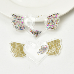 Thiết kế mới hotfix 3D TPU chất liệu các bản vá lỗi với Rhinestone Padding Acrylic long lanh <span class=keywords><strong>sequin</strong></span> đính sắt trên cho hàng may mặc - Product Image 4