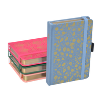 Carnet de notes OEM bleu avec estampage doré et bordure dorée, carnet de collection d'art, fabrication originale
