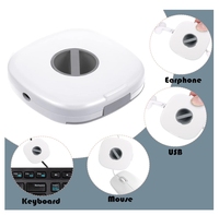Petit boîtier d'enrouleur de gestion de câble en plastique organisateur de cordon de charge pour téléphone câble de chargeur de fil de souris de casque USB