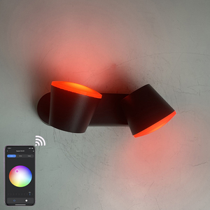 ไฟอัจฉริยะ 9W CUP TUYA APP สำหรับบ้าน โคมไฟข้างเตียงสไตล์ยุโรปสมัยใหม่ พร้อมไฟตกแต่ง tuya - Product Image 3