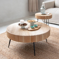 Table basse éthiopienne moderne en bois et fer, style nordique créatif, simple et moderne, pour l'étude et le maquillage, vente en gros