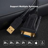 Adaptador USB a RS232 CableCreation con Chip PL2303GT, Cable Convertidor Serial USB a RS232 Hembra DB9