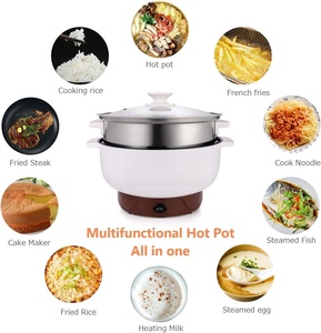 In the Trend Home Electric Skillet 2.4L Stainless Steel Tempered Glass Lid 1000W Auto <b>Thermostat</b> Temperature <b>Control</b> Portable - Product Image 5