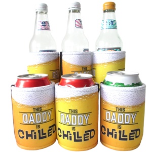 RYO Father's Day Insulated Thermal Neoprene Shockproof Stubby Holder Custom Logo Printing 12Oz Beer Cans <b>Bottles</b> Waterproof - Product Image 5