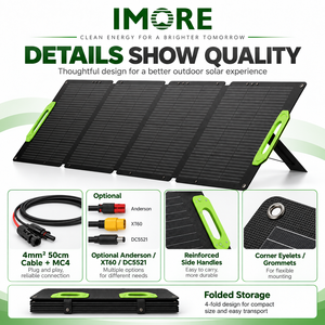 <b>Portable</b> <b>Solar</b> <b>Panel</b> 300W Monocrystalline Foldable ETFE Module with MC4 for Caravan Camping Travel and Power Station Charging - Product Image 2