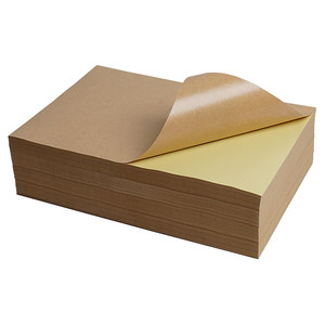 Adesivi ed Etichette in Carta Kraft Autoadesiva Formato <span class=keywords><strong>A3</strong></span>/<span class=keywords><strong>A4</strong></span>/A5 Colore Marrone Finitura Lucida/Opaca 100 Fogli - Product Image 2