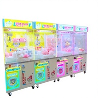 Vente chaude Usine Fourniture Directe En Peluche Poupée Grue Machine Aire De Jeux Centre Fabricant Anglais Langue Griffe Machine
