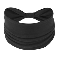 Bandeau de sport extensible uni à bord large pour femme, style européen et américain, idéal pour le yoga et la fixation des cheveux à la taille