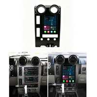 Radio Estéreo Electrónico para Auto con Reproductor Multimedia y Unidad Principal de Navegación GPS para Automóvil Android 14 Carplay de 10.4 Pulgadas para Hummer H2 2002-2009