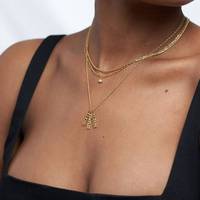 Bijoux personnalisés pour meilleur ami Chaîne en acier inoxydable et argent plaqué or 18 ct Pendentif Collier tendance avec nom