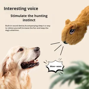 Kediler köpekler için interaktif pamuk tavşan ve inek peluş oyuncaklar diş çıkarma Pet deri kabuk eğitim köpek çiğneme ses yapma oyuncak - Product Image 3