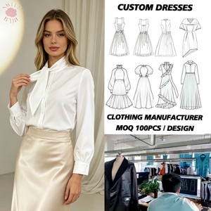 เสื้อเชิ้ตผูกโบว์สวยหรู แขนยาว สไตล์ลำลองสำหรับผู้หญิง เหมาะสำหรับใส่ทำงาน ธุรกิจ ลำลอง หรือเดท - Product Image 1