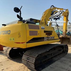 Excavatrice d'occasion Sumitomo SH200, marque japonaise d'origine, 20 tonnes, sur chenilles en caoutchouc, grande excavatrice pour moteur - Product Image 2