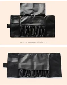OVW 24个口袋黑色多功能化妆刷包专业化妆品工具收纳袋
