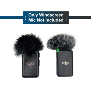 Filtro Pop DJI Micrófono de pecho inalámbrico Lavalier Furry Ball Mic Cover Estilo de solapa Reduce el ruido del viento Gato muerto Manga a prueba de viento - Product Image 2