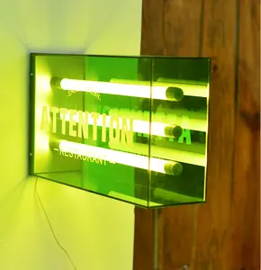 Scatola leggera del segno dell'esposizione del negozio delle scatole luminose acriliche traslucide su due lati quadrate all'aperto su ordinazione rotonda con il logo