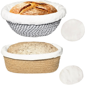 Factory Custom Round Sourdough Starter Fermenter Kit Factory Wholesale Cotton Eco-Friendly <b>Bread</b> Proofing <b>Basket</b> - Product Image 1