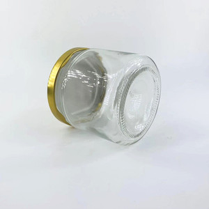 <span class=keywords><strong>150ml</strong></span> 5oz rõ ràng Vòng lọ thủy tinh với nắp kim loại rỗng cho bé hoặc thức ăn vật nuôi cho CHILLI SAUCE mứt trứng cá muối hoặc mật ong lưu trữ - Product Image 3
