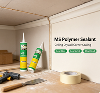 Scellant de construction flexible en polyuréthane anti-taches pour joints intérieurs de plafonds et sols en plaques de plâtre, idéal pour la décoration intérieure