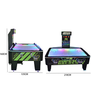 Máquina de Hockey de Aire para Niños, Operada con Monedas, para Interiores, Tablero de Metal y Plástico, Idioma Inglés, Equipo de Entretenimiento Deportivo para Duelos - Product Image 2