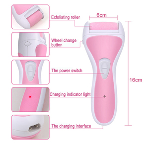 Showell Ponceuse électrique rechargeable USB pour éliminer les callosités, exfoliant pour les pieds en ABS rose/violet, broyeur de pieds ODM/OEM - Product Image 4