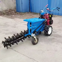 Zanjadora de Discos Accionada por Tractor Agrícola, a Gasolina, de Alta Productividad, Tipo Simple y Doble