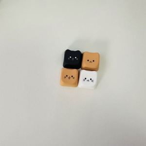 Cat Keycaps Plastic <b>Anime</b> Pattern Finger Button Decompression Shaft Tester Detachable Keycaps Mechanical Keyboard Switch Stress - Product Image 6