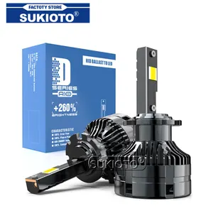 Sukioto lâmpada de farol automotivo d2s, luz branca, alta potência de 70w, substituição original, canbus d1s d3s d5s d8s