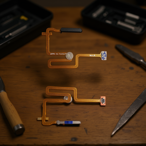 สายเฟล็กซ์สำหรับเครื่องอ่านลายนิ้วมือสีดำสำหรับ OPPO realme 8i Rmx3151 - Product Image 3