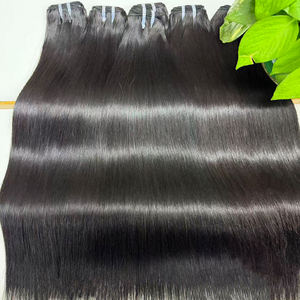 Extensions de cheveux humains vierges cambodgiens lisses comme des baguettes, tissage double trame, 100g/paquet, toutes les couleurs peuvent être permanentées, vente en gros - Product Image 2