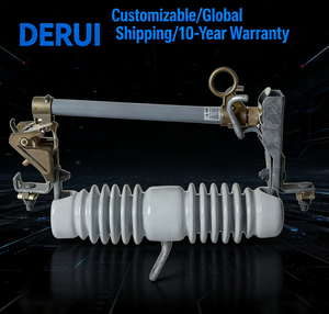 Эффективный выпадающий предохранитель для системы быстрого перегрузки по току, безопасный керамический фарфоровый предохранитель, вырезаемый 15 кВ/27 кВ, 100 А - Product Image 1