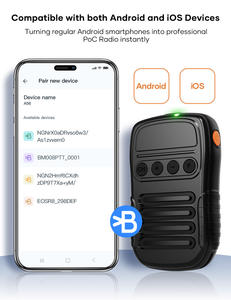 UNIWA BM008 Walkie Talkie Inalámbrico Portátil Compatible con Android, Batería de Gran Capacidad, Micrófono de Condensador, Botón PTT, 3W, Plástico - Product Image 3