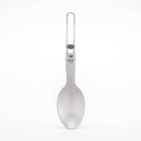 Ensemble de couverts portables pliables en titane : cuillère, fourchette, couteau, baguettes – Qualité supérieure, sans danger pour les aliments, ultraléger, écologique, utilitaire urbain