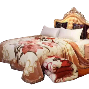 Tùy Chỉnh Kích Thước Mùa Đông Raschel Chăn Ném Hàn Quốc Mềm Ấm Hoa In Sang Trọng Dệt Kim Chăn Cho Giường Sử Dụng - Product Image 3