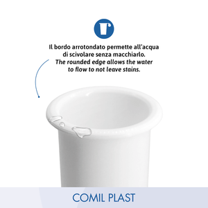 High Quality European Style Plastic Insert Inner <b>Vase</b> for White Porcelain Adult <b>Grave</b> Memorial Glossary Photo COMIL PLAST Brand - Product Image 3