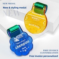 Médailles en cristal personnalisées, plaques de récompense en verre personnalisées pour les compétitions sportives, les événements pour enfants, les réunions annuelles d'entreprise