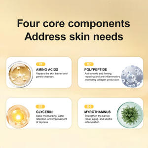 Limpiador Facial Herbal Orgánico de Marca Blanca con Aminoácidos, Limpieza Profunda con Polipéptidos y Glicerina, Lavado Facial Suave, Control de Grasa, Purifica los Poros - Product Image 5