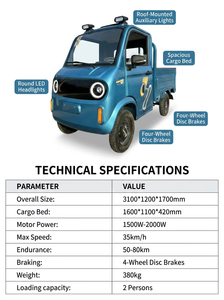 Esun Auto Elettrica con <span class=keywords><strong>Carrozzeria</strong></span> Spaziosa e Chiusa, Motore DC Brushless, Batteria agli Ioni di Litio Ternaria, Colori Personalizzabili, <span class=keywords><strong>Nuova</strong></span> - Product Image 2