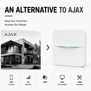 Système d'alarme de sécurité sans fil ODM 4G WiFi, panneau d'alarme intelligent, contrôle par application, compatible CMS, alternative à <span class=keywords><strong>Ajax</strong></span> - Product Image 3