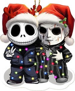 Décoration d'horreur créative Horreur Jack Joker Cadeau de Noël Acrylique Décoration de vacances Pendentif - Product Image 3