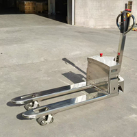 Chariot élévateur électrique en acier inoxydable, transpalette, chariot à palettes manuel